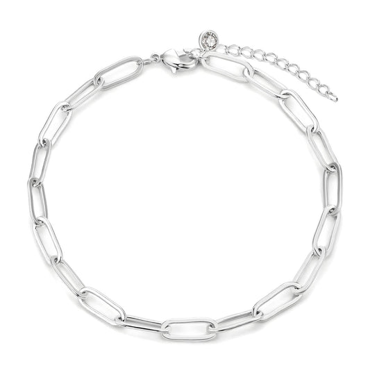 Silver chain bracelet