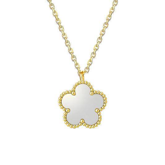 Flower necklace (5 petal- white)