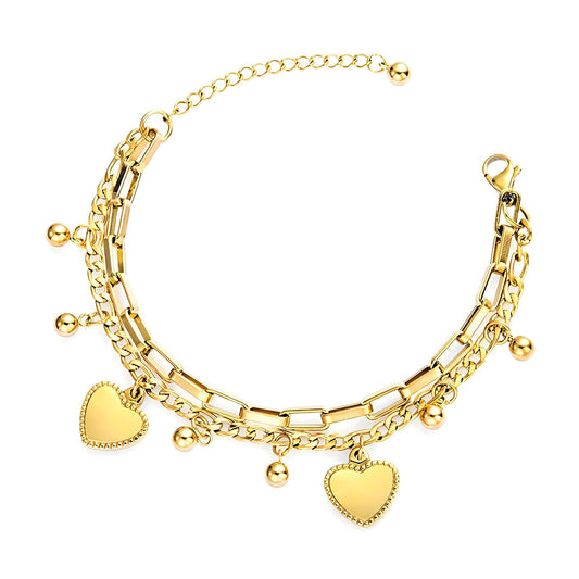 Chain link Heart bracelet