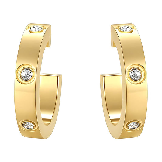 18K gold plated Stainless steel earrings